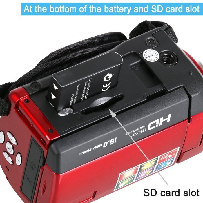 Camera Camcorders, Besteker Portable Digital Video Camcorder HD Max. 16.0 Megapixels 1280*720P DV 2.7 Inches TFT... N22