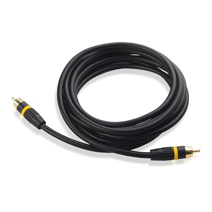 Cable Matters 2-Pack, Gold Plated Subwoofer RCA Audio Cable 15 Feet N6