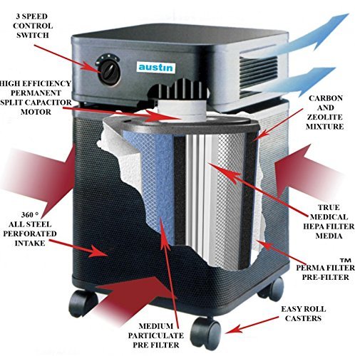 Austin Air Air Purifier - Bedroom Machine HM402, Black Color