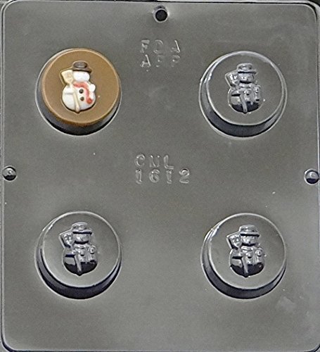 Snowman Christmas Oreo Cookie Sandwich Chocolate Candy Mold 1612