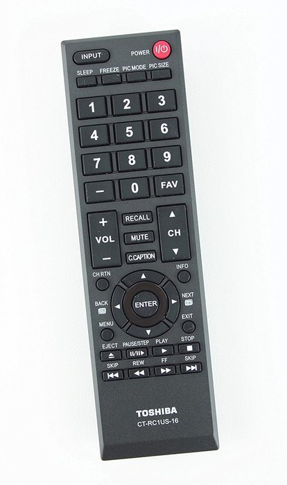 New CT-RC1US-16 Replaced Remote Control Fit for Toshiba 40L310U 32L110U 49L310U 55L310U 43L310U 28L110U 65L350U N3