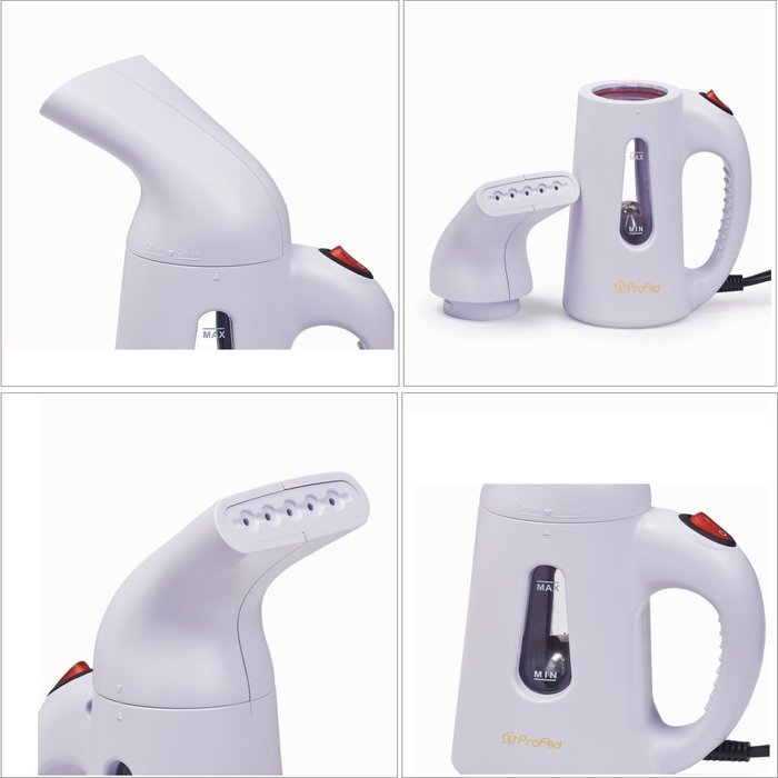 Mini Irons Portable Fabric Steamer by ProAid, Mini Steamer, Fast Heat Up Travel Garment Steamer, Handheld Accessory... N9