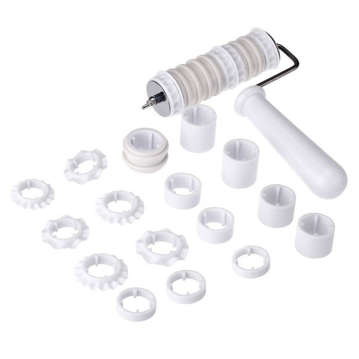 generic Flour Sugar Ribbon Cutter Embosser Decorating Tool by seelemon