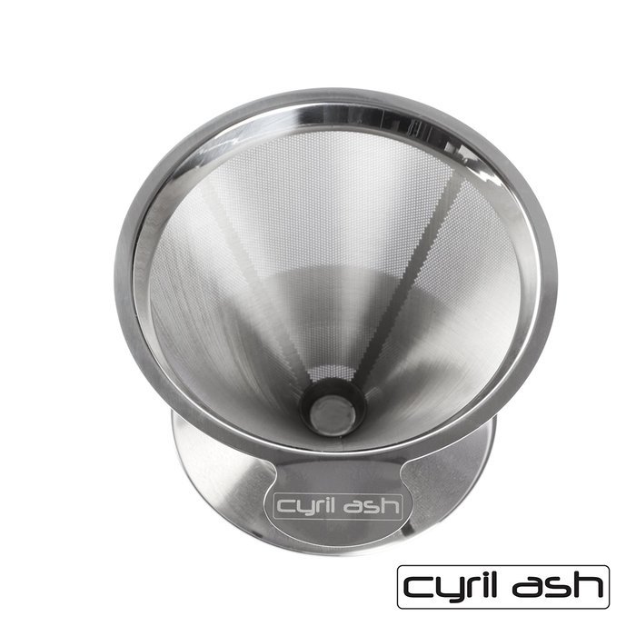 Cyril Ash Reusable Burr Manual Coffee Grinder and Pour Over Coffee Maker