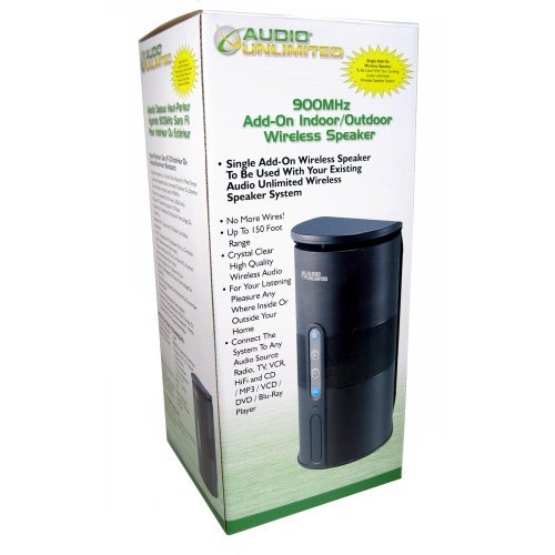 Audio Unlimited 900MHz Wireless Add-on Speaker (Black) (SPK-VELO2) N2