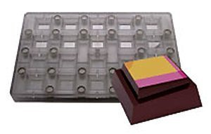 Fat Daddio's PCMM-07 20-Piece Square Topsy Turvy Chocolate and Candy Mold Tray Set