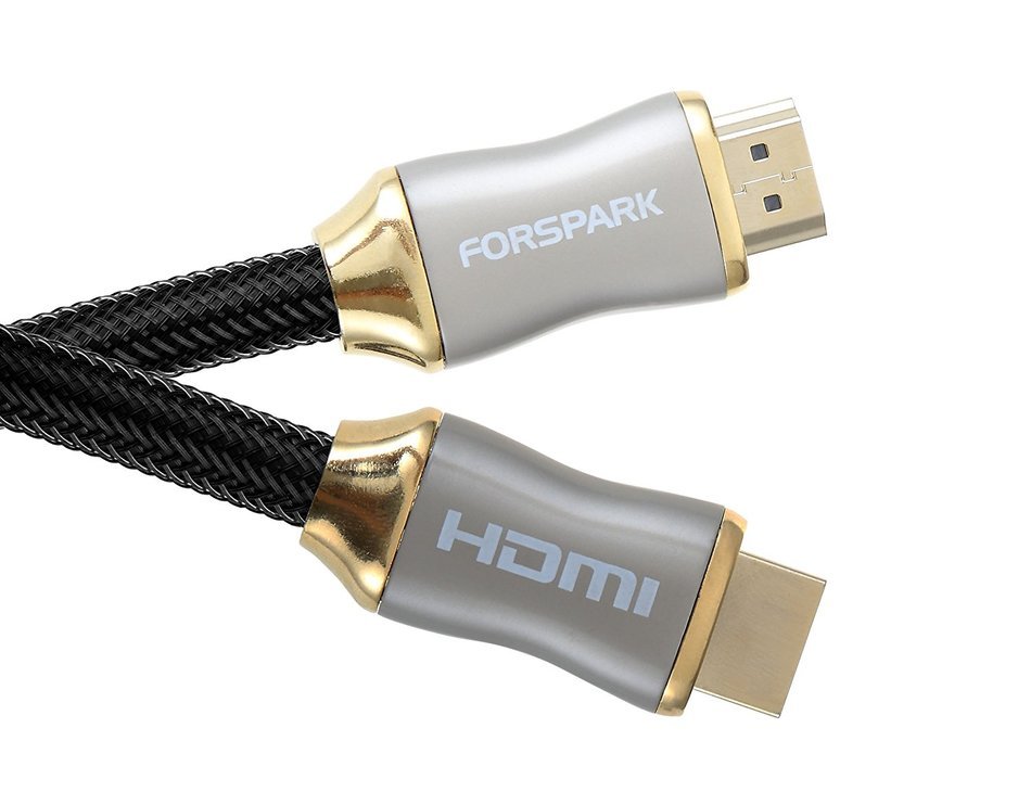 FORSPARK High Speed Ultra HDMI Cable 10Feet(3.1m) with Ethernet- 26AWG CL3 HDMI 1.4 - 2.0 Professional - 3D -4k... N4