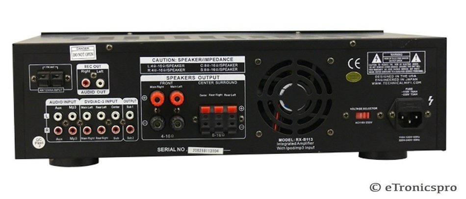1500w Home House Digital Stereo Music Audio Integrated Amp Amplifier Receiver N2