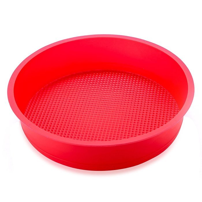 8" Premium-grade Silicone Round Non-stick Cake Mold, Set of 2 (Random Color)