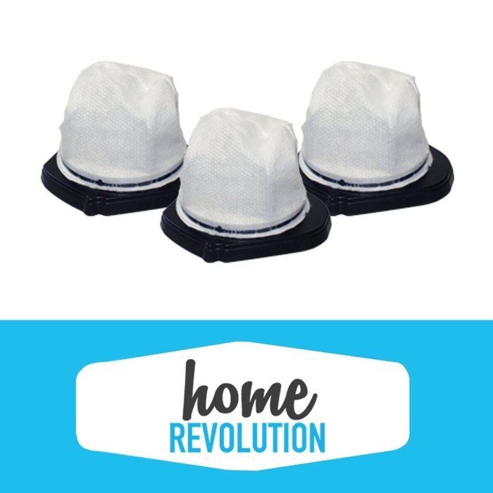 Shark XSB726N Cordless Hand Vac Home Revolution Brand Replacement Washable Reusable Dust Cup Filter 3PK; Fits... N2