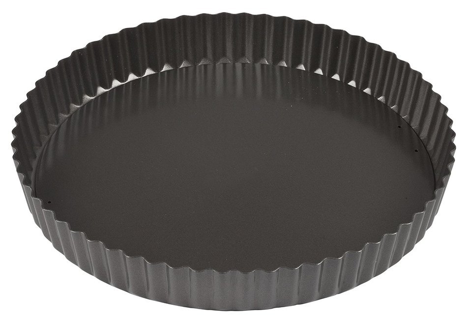 Winco FQP-10 10" Non-stick Carbon Steel Quiche Pan