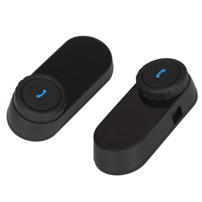 RioRand&reg; 2pcs A Pair Interphone Bluetooth Motorbike Motorcycle helmet intercom Headset 800M rider to pillion N2