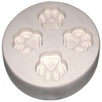 Glass Fusing / Slumping Supplies : Paw Print Casting Mold