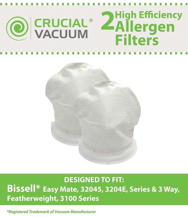 2 Bissell Featherweight Replacement Filters Designed To Fit Bissell Featherweight Vacuum Cleaners; Compare to...