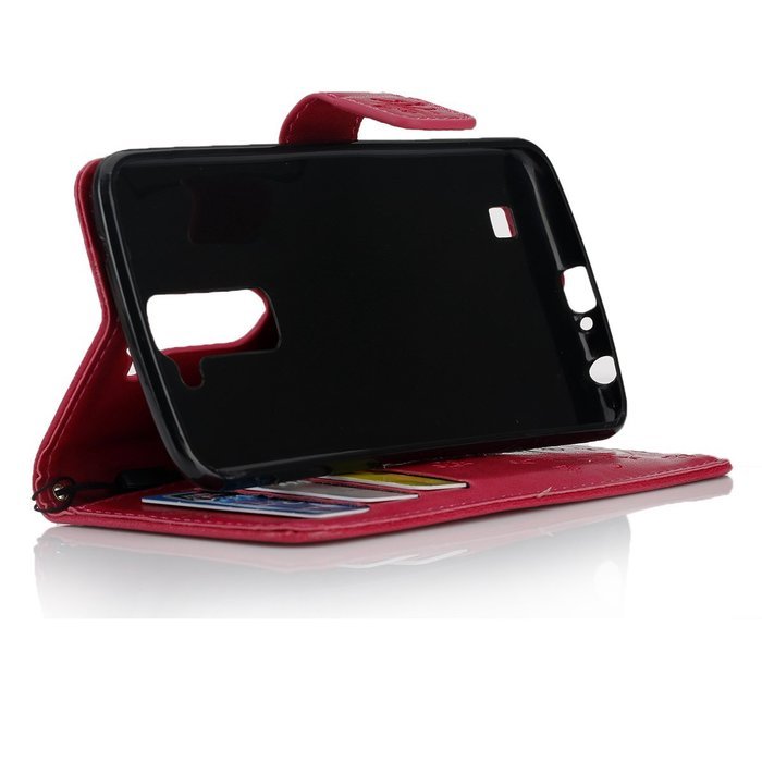LG K10 Case, LG K10 Wallet Case,PHEZEN Cute Bear Don't Touch My Phone Design PU Leather Wallet Case Stand Flip... N160