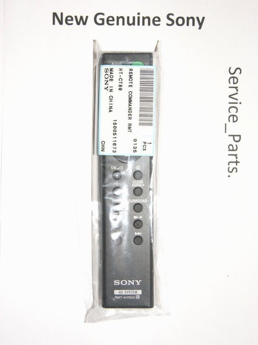 New Genuine Sony Remote Control Original Part RMT-AH103U For HT-CT80 SA-CT8 N2