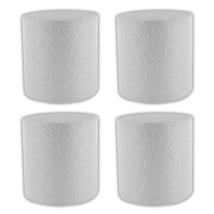 Cake Dummy Round, 4 x 4 Inches, 4 Count by GSA