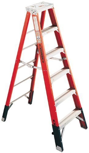 Werner 7406 375-Pound Duty Rating Type IAA Fiberglass Stepladder, 6-Foot by Werner