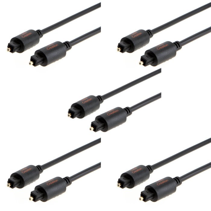 CableCreation (50Feet) Slim Toslink Optical Digital Audio Cable OD:4.0mm Molded Black N4