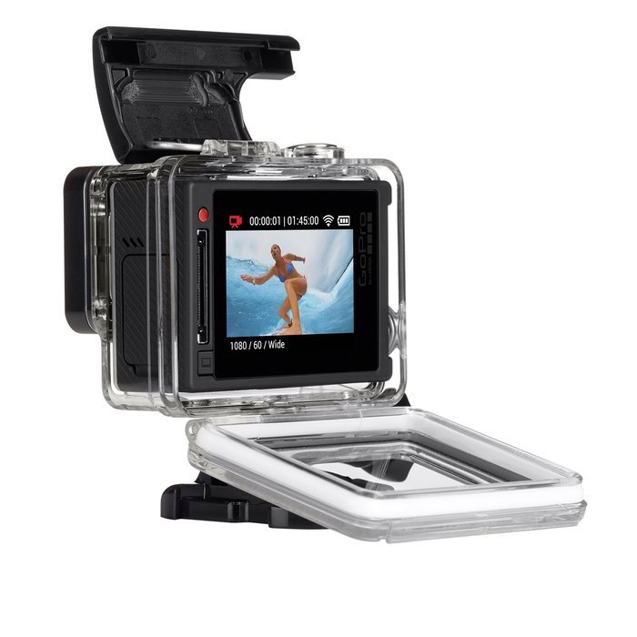 GoPro Hero4 Hero 4 12MP Full HD 4K 15fps 1080p 60fps Built-In Wi-Fi Waterproof Wearable Camera Silver Adventure... N20