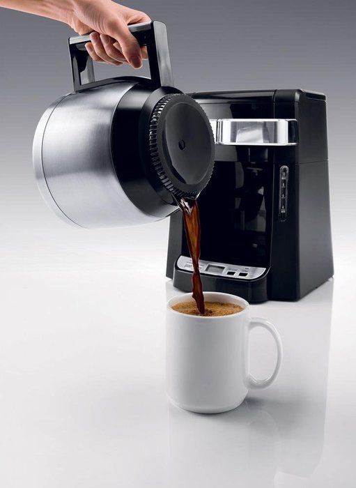 Delonghi 10 Cup Programmable Auto Drip Coffee Maker with Thermal Carafe & Aroma Button, Pause and Serve Function... N2