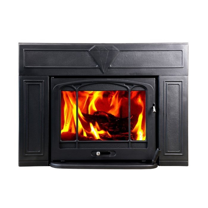 HiFlame Wood Burning Fireplace Insert HF577IU3 Paint Black