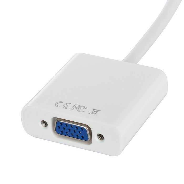HDMI to VGA Video Converter Adapter (Male Input to Female Output) with Cable 1080p For PC Laptop DVD HDTV PS3... N9