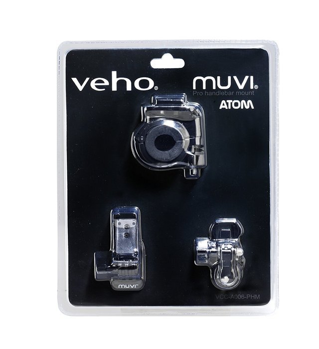Veho VCC-A006-PHM Professional Handlebar and Helmet Mount for MUVI Atom and MUVI Atom NPNG (Black)
