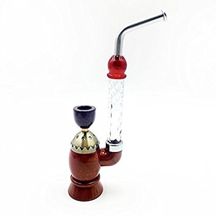 Tobacco Pipe Lobular Ebony Smoking Pipe 200 Mm Filter Core of Exquisite Hookah