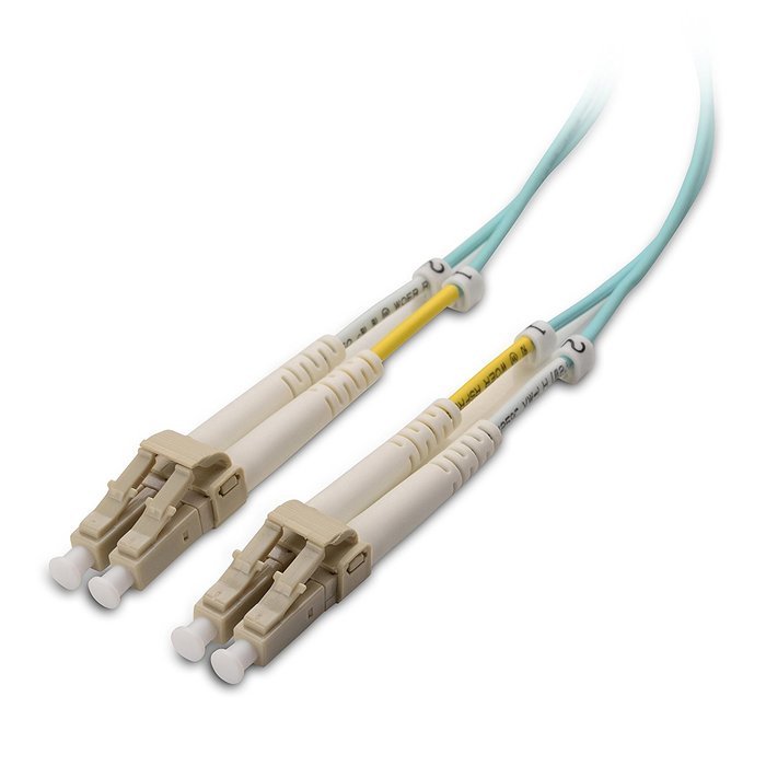 Cable Matters 10Gb 40Gb Multimode OM3 Duplex 50/125 OFNP Fiber Patch Cable LC to LC - 10m N36