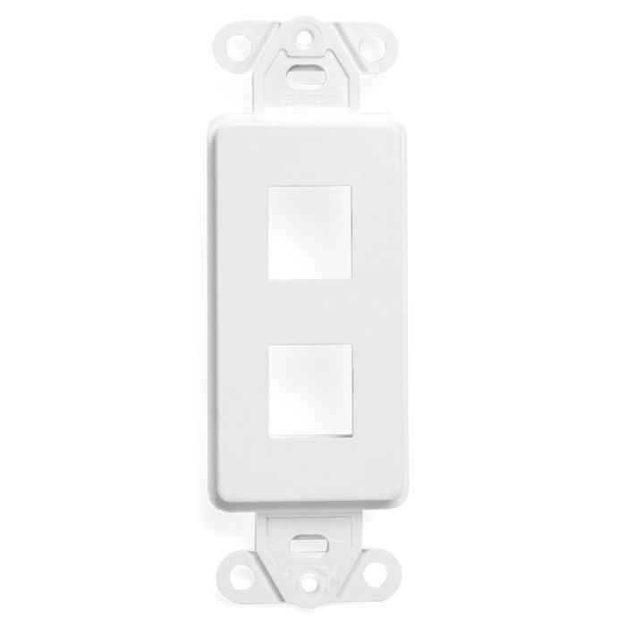 LEVITON 41643-T 3-Port QuickPort Decora Platform, Light Almond N10