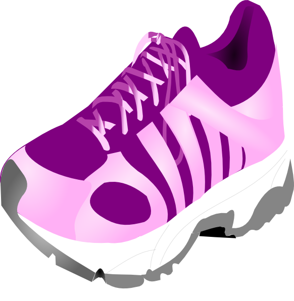 Track Running Shoes Clip Art N3 free image