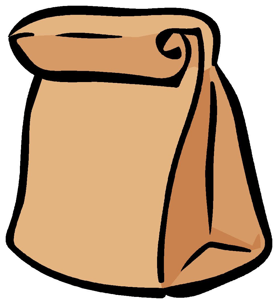 Clip Art Of Brown Lunch Bag Free Image Download