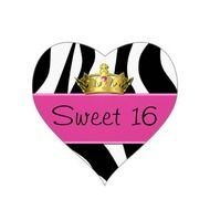 Zebra Print Sweet 16 Dresses