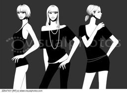 Fashion Model Clip Art N2