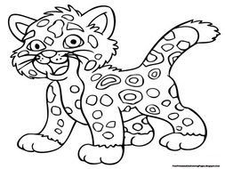 Baby Jaguar Coloring Pages