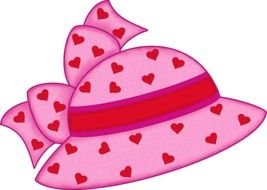 Pink Hat Clip Art drawing