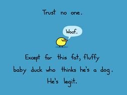 Trust No One as a graphic illustration
