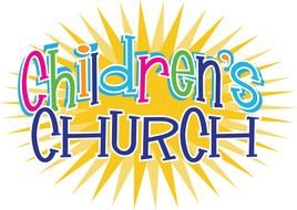 Childrenâs church, colorful banner