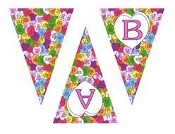 Valentine colorful hearts clipart
