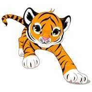 Cute cartoon Tiger drawing