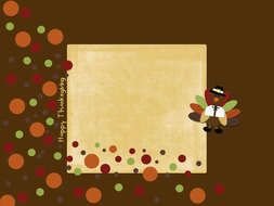 happy Thanksgiving, Abstract Background with cartoon Turkey