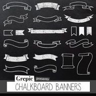 Chalkboard Banner Clip Art