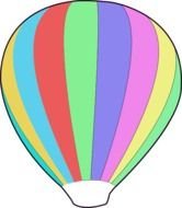 Hot Air Balloon Clip Art N20