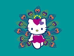 Hello Kitty banner drawing