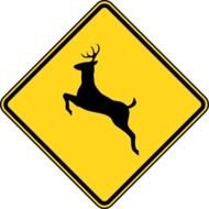 Deer Crossing Sign N2