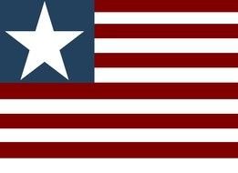 flag with a star as a picture for clipart