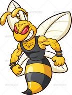 Cartoon Bee Clip Art N5