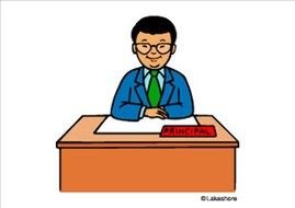 clipart of the head teacher