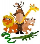 Clip art of Cartoon Zoo